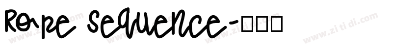 Rope Sequence字体转换